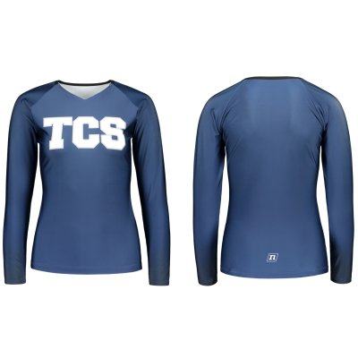 CHEERLEADING TOP V-NECK LS